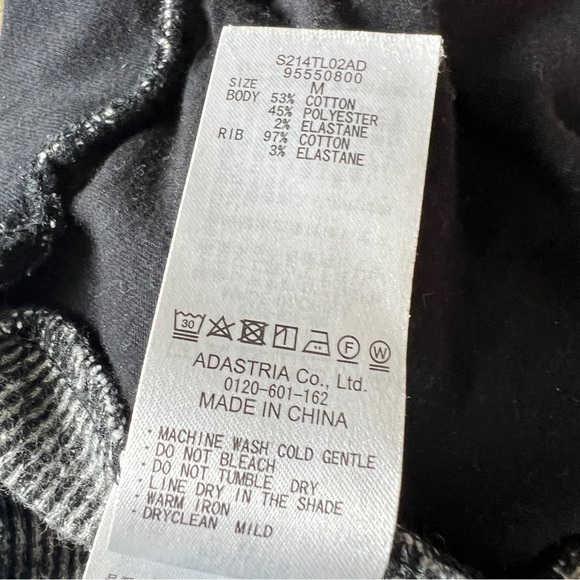 NIKO AND... High Waist Pull On Pants S214TL02AD Black Cream Size Medium - Picture 13 of 13